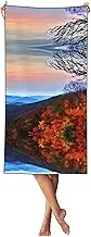 YANYU Blue Ridge Mountains Print Bathroom Towels Beach Towel Oversized for Adults Quick Dry Lightweight for Summer