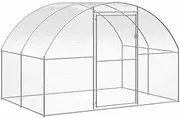 VRAXO Outdoor Chicken Coop 3x2x2 m Galvanised Steel -25.8KG,171463