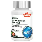 VEV NAD+ Supplement - Liposomal Nicotinamide Riboside & Trans-Resveratrol - N...