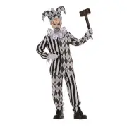 Underwraps Boys' Evil Harlequin Costume