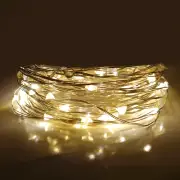 LED Solar Powered Fairy Lights- 16.5 Foot, 50 Micro LED, Warm White, 8 Modes