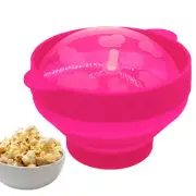 Microwave Silicone Popcorn Popper Maker Foldable Bowl Hot Air Dishwasher Safe
