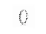 Pandora Sterling Silver Sparkling Leaves CZ Ring #190923CZ-56, Ring Size 7 3/4-8