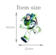 5 qty Planar Resin Flatback Hair Bow Center 1086645 Toy Story Buzz Lightyear