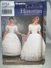 Simplicity Fashion Historian Petticoat Pattern Crinoline 9764 14-20 Uncut