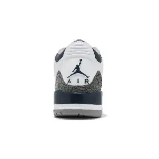 Nike 休閒鞋 Air Jordan 3 Retro 男鞋 白 灰 午夜藍 爆裂紋 三代 復刻 CT8532-140