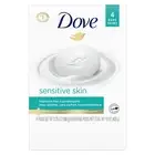 Dove Beauty Bar Moisturizing Bar Soap Sensitive Skin, 3.75 oz, 4 Bars + 1 FREE