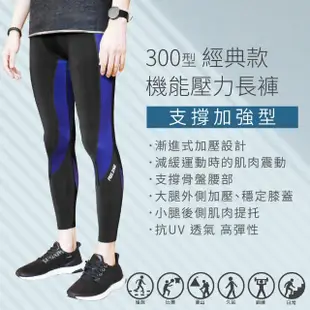 【FREEZONE】機能運動壓力長褲 FZ300型-可選男女款(增進支撐加強型/壓縮褲/慢跑/路跑/登山/健身房/重訓)