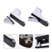 4 Pcs Zinc Alloy Glass Clip Round Clamp Shelf Bracket Support Holder
