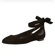 NIB! Kenneth Cole New York Wilhelmina Black Ballet Flats, 6.5M