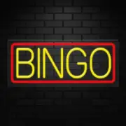 Bingo Neon Sign for Retail Displays | LED Flex Neon | 24"W x 10"H x 1"D