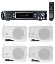 Rockville 1000w Home Theater System w/Bluetooth Receiver+(4) 4" Swivel Speakers