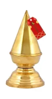Temple Kalash / 2 Steps/ 7 inchi Hight Approx/Pure Brass Orginal Vrindawani/jain