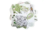 4pc Urban May Gibbs Gumnut Baby Cork Coaster Home Table Protector Green 10cm