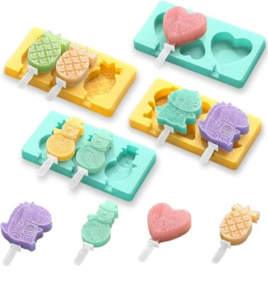 Popsicle Molds For Kids Make 10 At Once Stackable-See Pictures