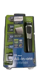 Norelco Multi Groomer All-in-One Trimmer Series 3000-13 Piece Mens Grooming Kit