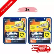 Gillette Fusion 5 Proshield Fits All Power Cartridges Men's Razor 4 Count 2 Pack