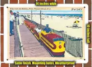 METAL SIGN - New Jersey Postcard - Ride With the Kiddies, Point Pleasant Beach,