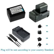 NP-FV70 Battery &Normal Charger for Sony DCR-SX45 SX63 SX65 SX83 SX83,FDR-AX100