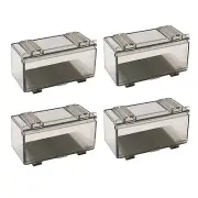 2 Pairs 1/64 Dustproof Acrylic Cars Model Display Storage Box For Hot Wheels
