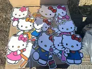 Hello Kitty Banner Kids Party, Has 10 Hello Kitties And Supplies For The Banner