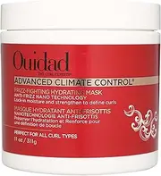 Ouidad Advanced Climate Control Hair Mask - 11 oz, Frizz Control Curly Hair Mask with Vitamin C & Castor Oil, Anti-Frizz Nano Technology, Helps Repair, Nourish and Hydrate Curls, For All Curl Types