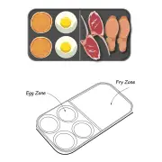 Glem Gas Breakfast Griddle Plate. EGPL1