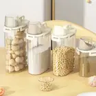 See-through Storage Jar Rice Dispenser Food Grade Bpa Free Container with Handle