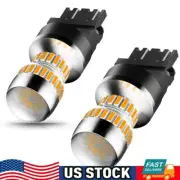 AUXITO Amber Yellow 3157 3156 LED Turn Signal Parking Light Blinker Corner DRL D (for: Renault)
