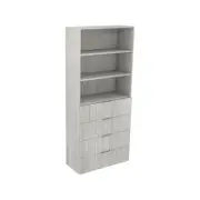 Lugna 2048 x 900 x 380mm Mist 2 Adjustable Shelf 4 Drawer Robe Insert