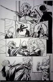 COMIC TYRESE GIBSON'S MAYHEM! ORIGINAL ART BY TONE RODRIGUEZ #3 PG4 IMAGE COMIC