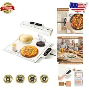 Compact 15x15 Electric Food Warmer - Child Lock and 79-Inch Cord for Flexibility