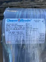 Cleaver Brooks 894-3335 Industrial Motor 1.5hp. 3490 RPM Model 7VM143TTDR5502AB
