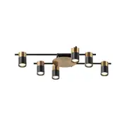 TACHE Spot Light GU10 X 6 Interior Ceiling Brass & Black OD720mm H120mm Adjustable