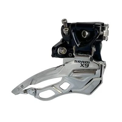 SRAM X9 Front Derailleur 3x10-speed High Clamp 34.9mm Dual Pull