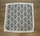 NEW Elome Lace Tablecloth Cotton Linen 26”