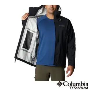 【Columbia 哥倫比亞 官方旗艦】男款- 鈦 Omni-Tech™ 3D防水外套-黑色(UWE89190BK / 2023春夏)