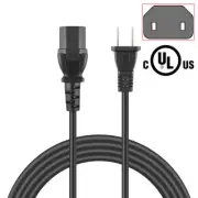 UL 2-Prong AC Power Cord for Klipsch RW-10D Sub Subwoofer Speaker Cable Lead