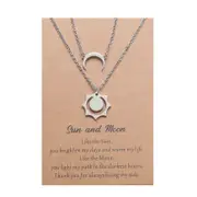 Sun & Moon Necklace Set for Couples