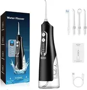 Pain Free Aussies Water Dental Flosser Teeth Pick: Portable Cordless Oral Irrigator 300ML Rechargeable Travel Irrigation Cleaner IPX7 Waterproof Electric Flossing Machine for Teeth Cleaning & Plaque Removal