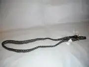 N/W/T Gold With Black Female Man made Materials Belt Size large black with gold