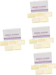 NUOBESTY 4sets Ruled Index Cards for Studying Heavy Note Cards Flash Office Home School Supplies Memo Scratch Pad 180pcs*4