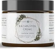 Bach Flower Cream by Nordic Pure | According to Dr. Bach | 100 g in Glass Jar | Similar to Rescue Cream