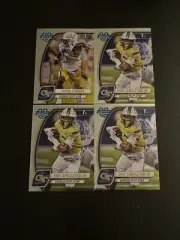 (4) 2024 Bowman University Chrome Base Lot Georgia Tech Singleton Haynes