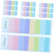 KALLORY 30 Sheets Colorful Sticky Tabs Writable Book Index Stickers for Efficient Document Organization Strong Adhesive Page Markers for Notebooks School Office Home Use