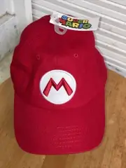 2018 Nintendo Super Mario Official Headwear Red SnapBack Hat, NWT’s Mario Bros.