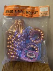 5 Piece Vintage Mirro Copper-tone Aluminum Mold Set 1970s