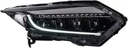 Headlight Assembly Compatible with VEZEL 2015-2018 LED DRL LED Dual Beam Lens LED Sequential Turn Signal LED LENS HIGH BEAM