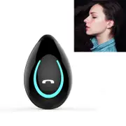 Ultra Light Wireless Earphone With Mic Bluetooth 5.0 Clip Stereo Black Earbuds