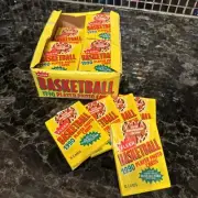 1990 FLEER Basketball Player Photo Cards Wax Box 35 Factory Sealed Packs 525 Cds